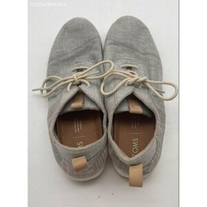 Toms Womens Cabrillo Fashion Shoes Drizzle Grey Chambray - Size W9